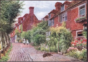 The Walks, Groombridge, Kent, from The Cottages and the Village Life of Rural England published by Dent & Sons Limited, 1912 by Alfred Robert Quinton